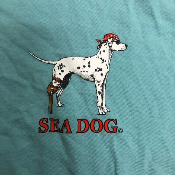 Comfort Colors “Sea Dog” Pirate Dalmatian Graphic Tee | XL | Tattoo Art Design - Picture 7 of 12